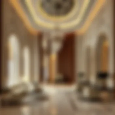 Interior Design of Al Kahil Gate Interior design features of Al Kahil Gate illustrating modern aesthetics