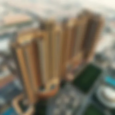 Aerial View of Damac Park Towers Aerial view of Damac Park Towers showcasing its architectural design
