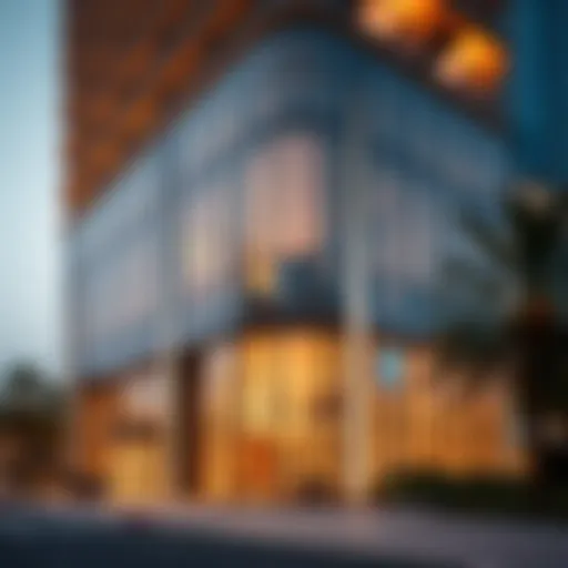 Modern Emaar office exterior showcasing innovative architecture