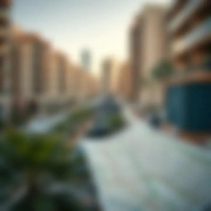 A map illustrating popular neighborhoods for apartment rentals in Dubai