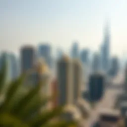 A stunning view of Dubai's skyline showcasing various apartment buildings