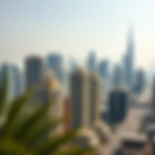 A stunning view of Dubai's skyline showcasing various apartment buildings