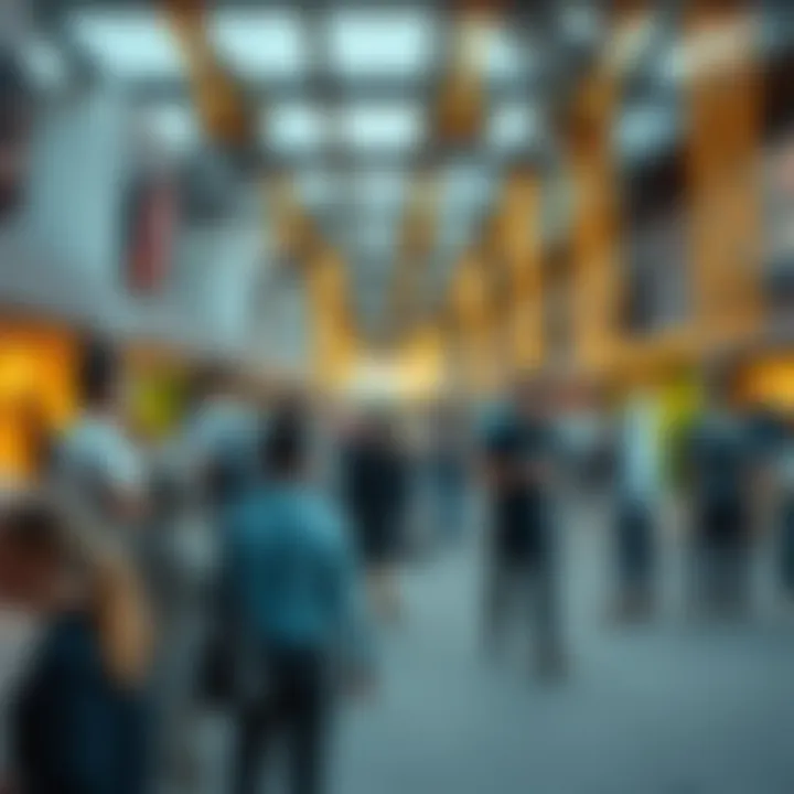 Community events taking place at Boxpark, highlighting cultural interactions and engagement.