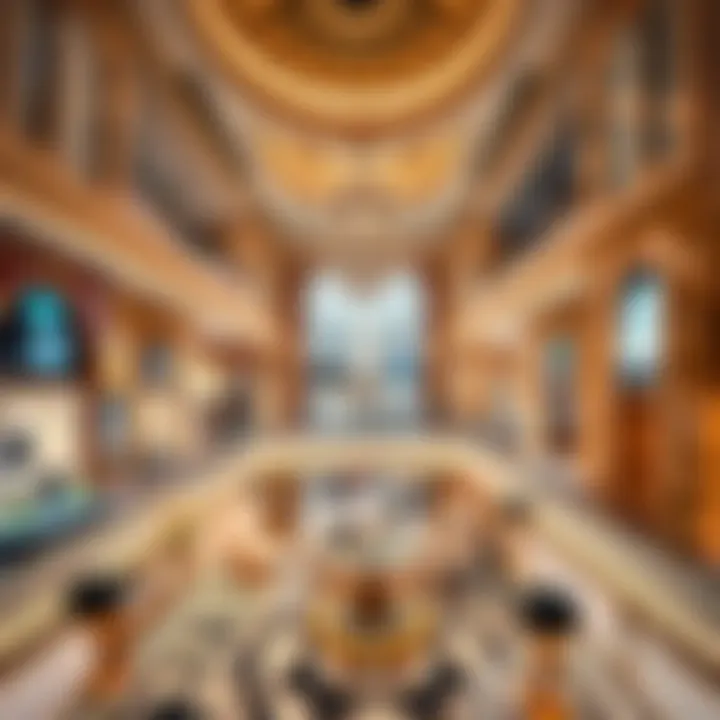 Interior shot highlighting the mall's luxurious retail environment and design aesthetics.