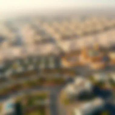 Aerial View of Dubailand Overview of Dubailand's expansive landscape