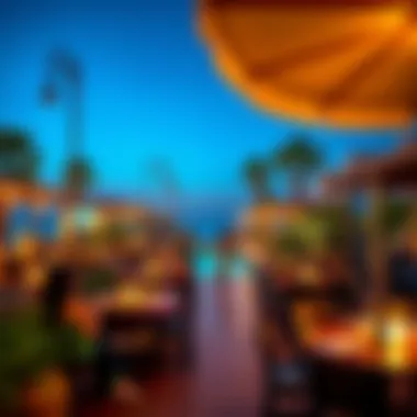 Vibrant Waterfront Dining at Marsa Al Bateen Marina Evening at Marsa Al Bateen Marina featuring vibrant waterfront dining