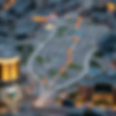 Map highlighting key locations and accessibility in Al Muwaijir 3