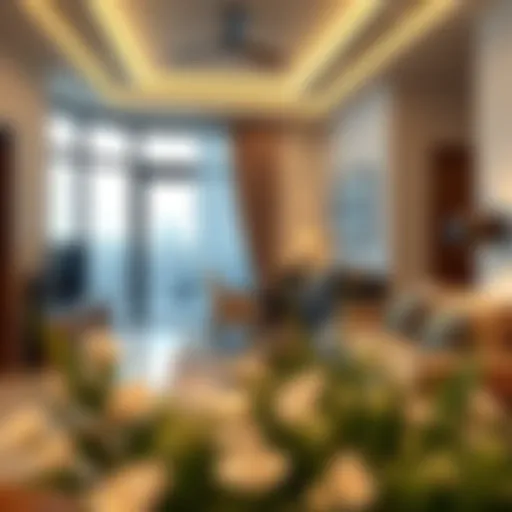 Modern apartment interior showcasing stylish furnishings and decor