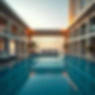 Amenities of The Palm Tower: Luxury Redefined Luxurious amenities within The Palm Tower including a stunning pool area
