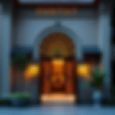 Cultural Influences in Traditional Villa Entrances Traditional villa entrance with ornate features and cultural influences