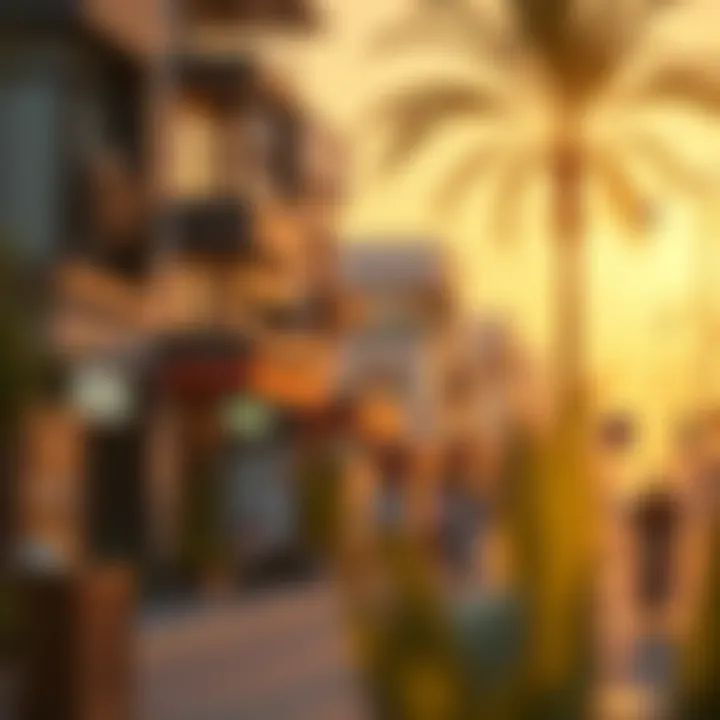 Vibrant neighborhood scene capturing the essence of Kingfisher Karama
