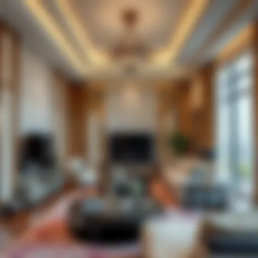 Elegant interior design showcasing a luxury apartment