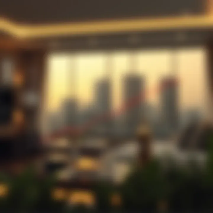 Graph illustrating real estate price trends in Dubai