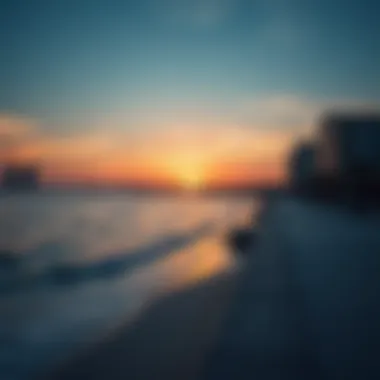 Serene Sunset at Jumeirah Beach Tranquil sunset over the Arabian Gulf at Jumeirah Beach