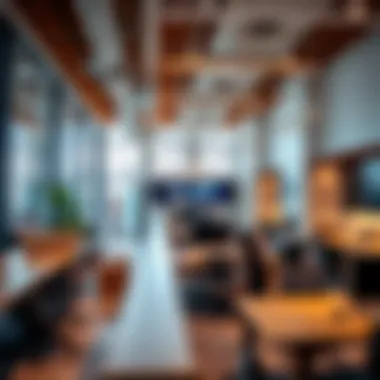 Collaborative Workspace Environment Interior view of a collaborative workspace in a Dubai business center